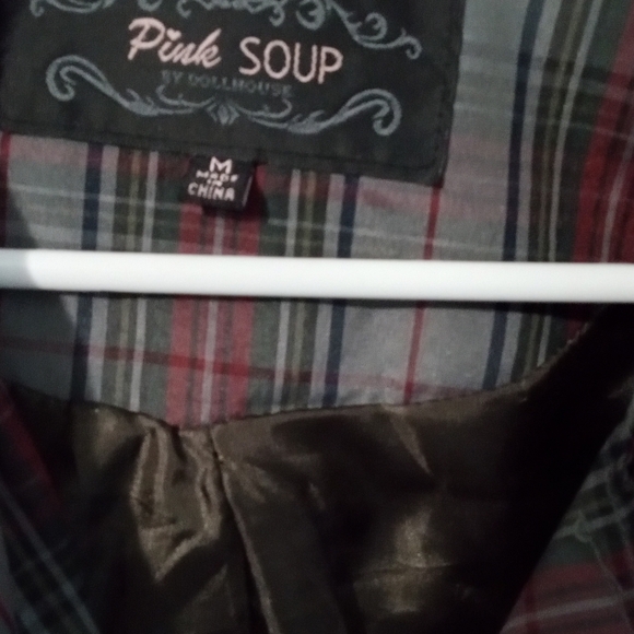 Plaid Button-Up Jacket - Picture 2 of 3